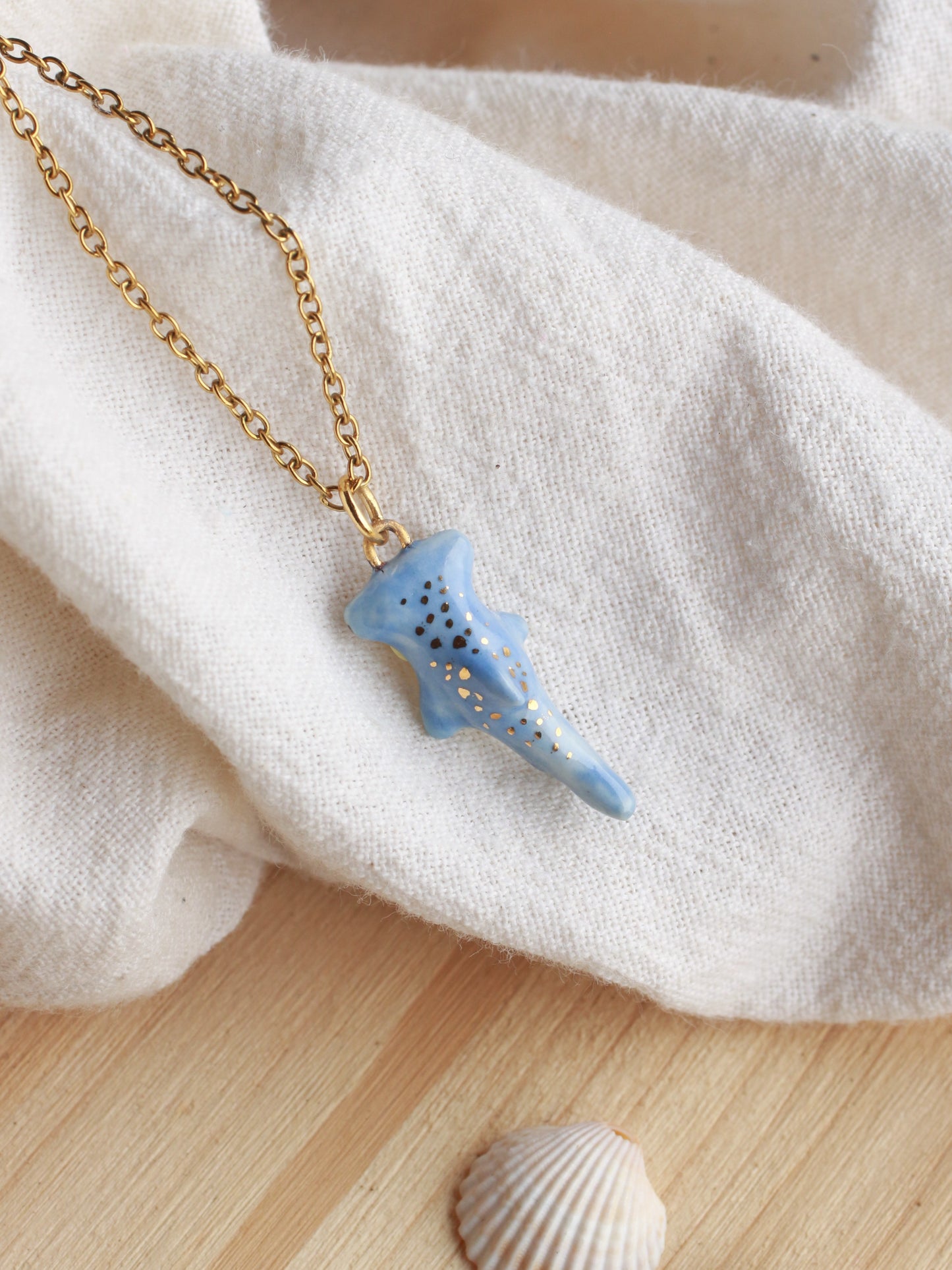 Hammerhead shark necklace