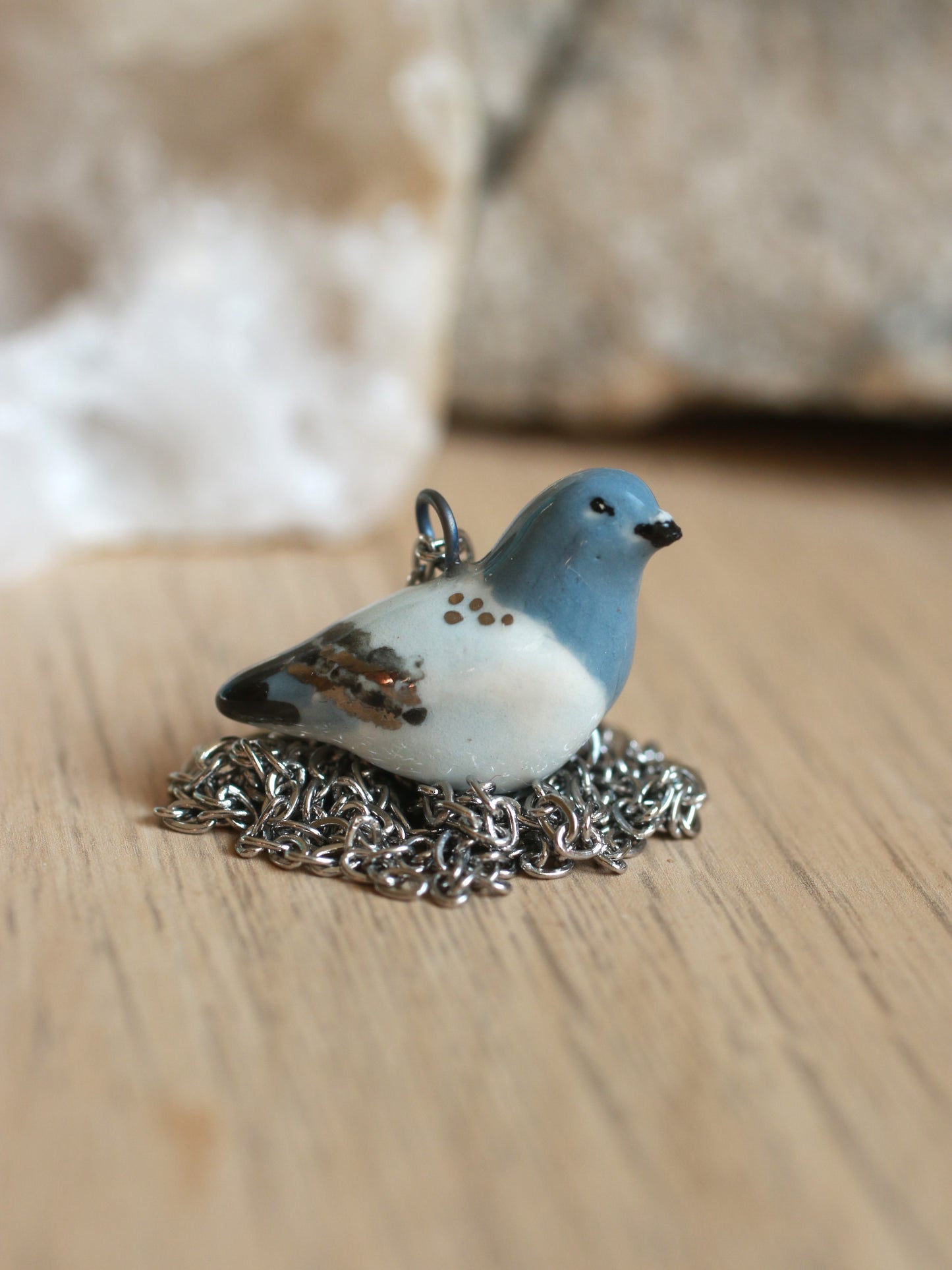 Pigeon necklace