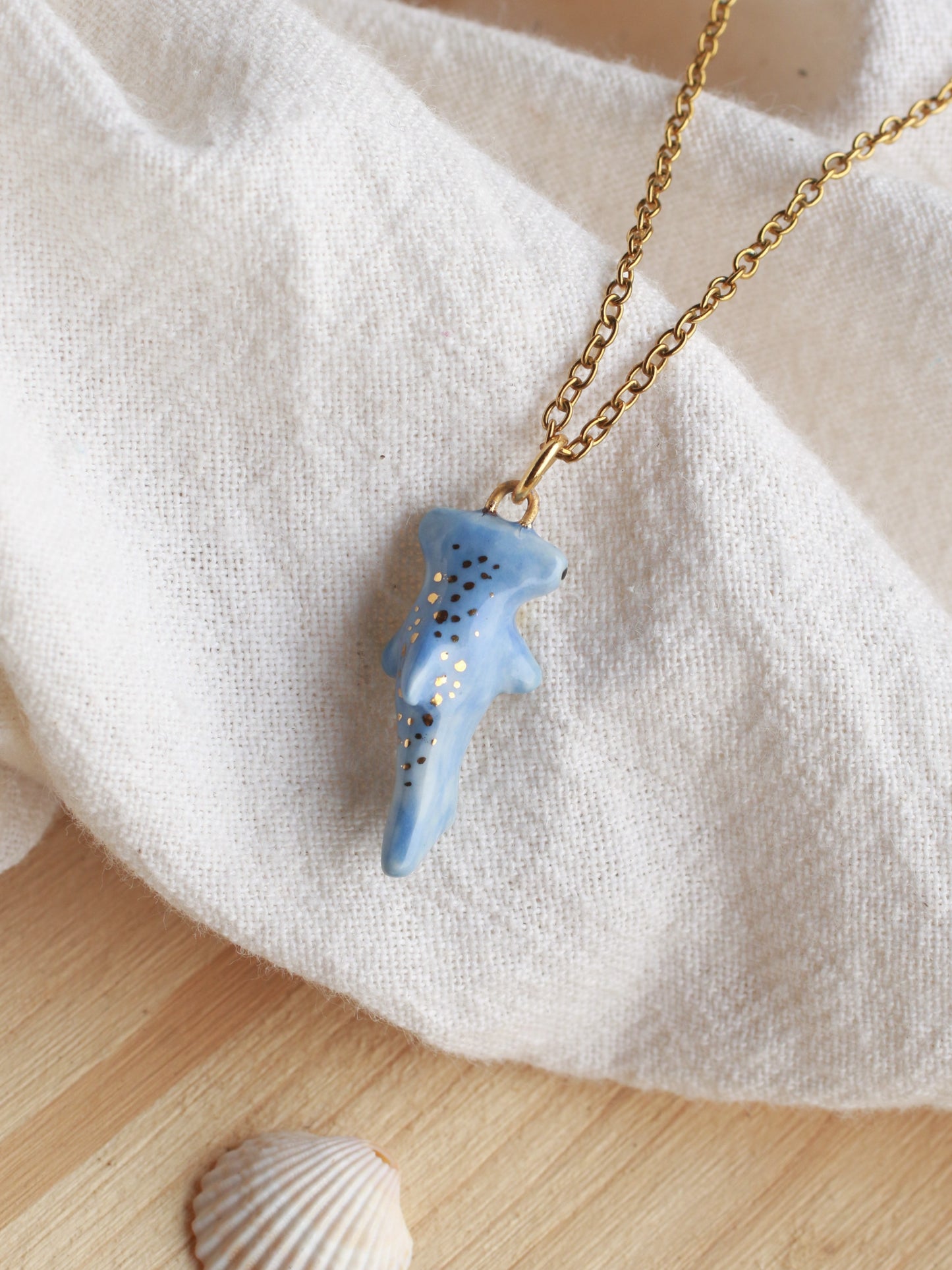 Hammerhead shark necklace