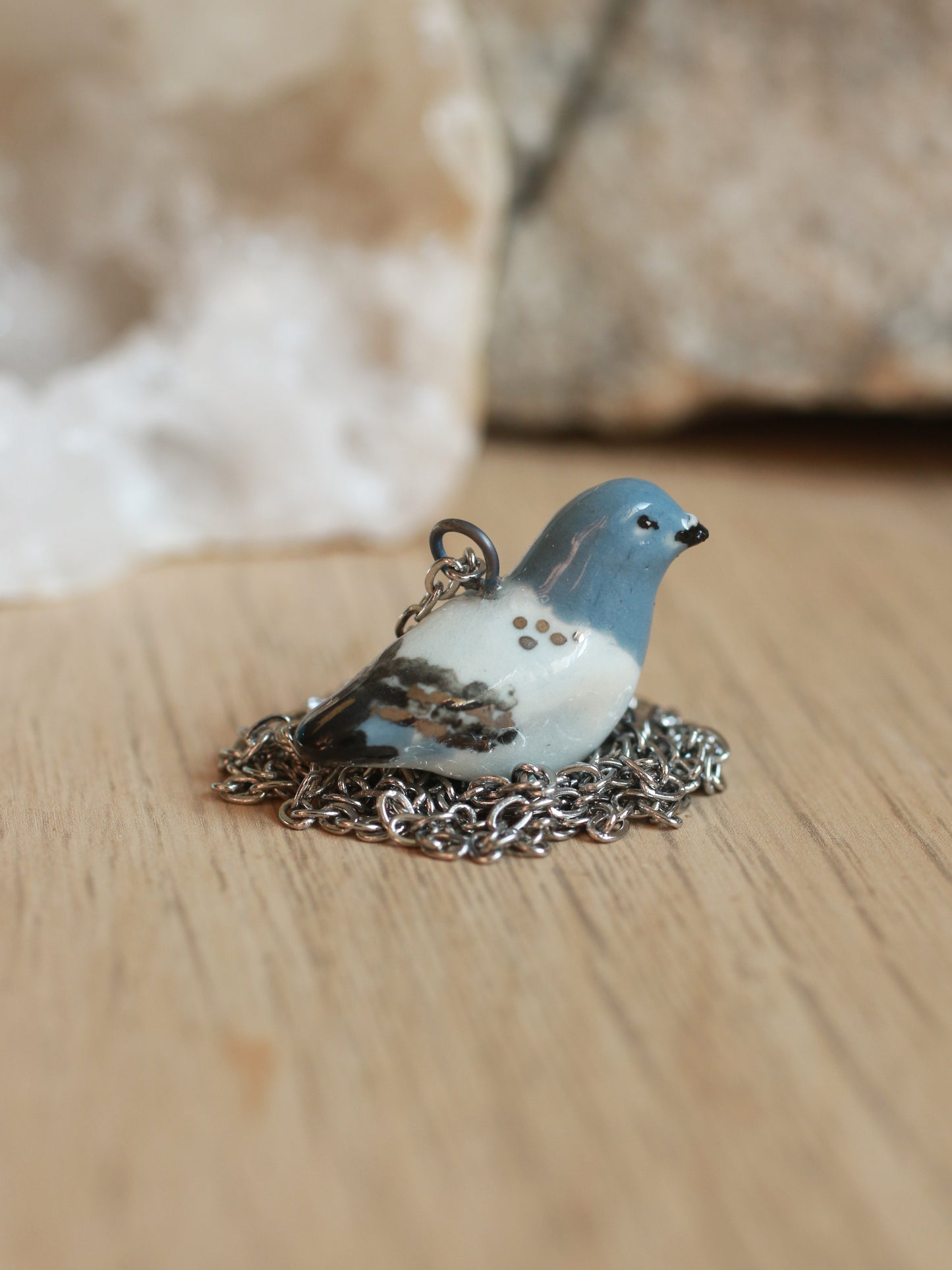 Pigeon necklace