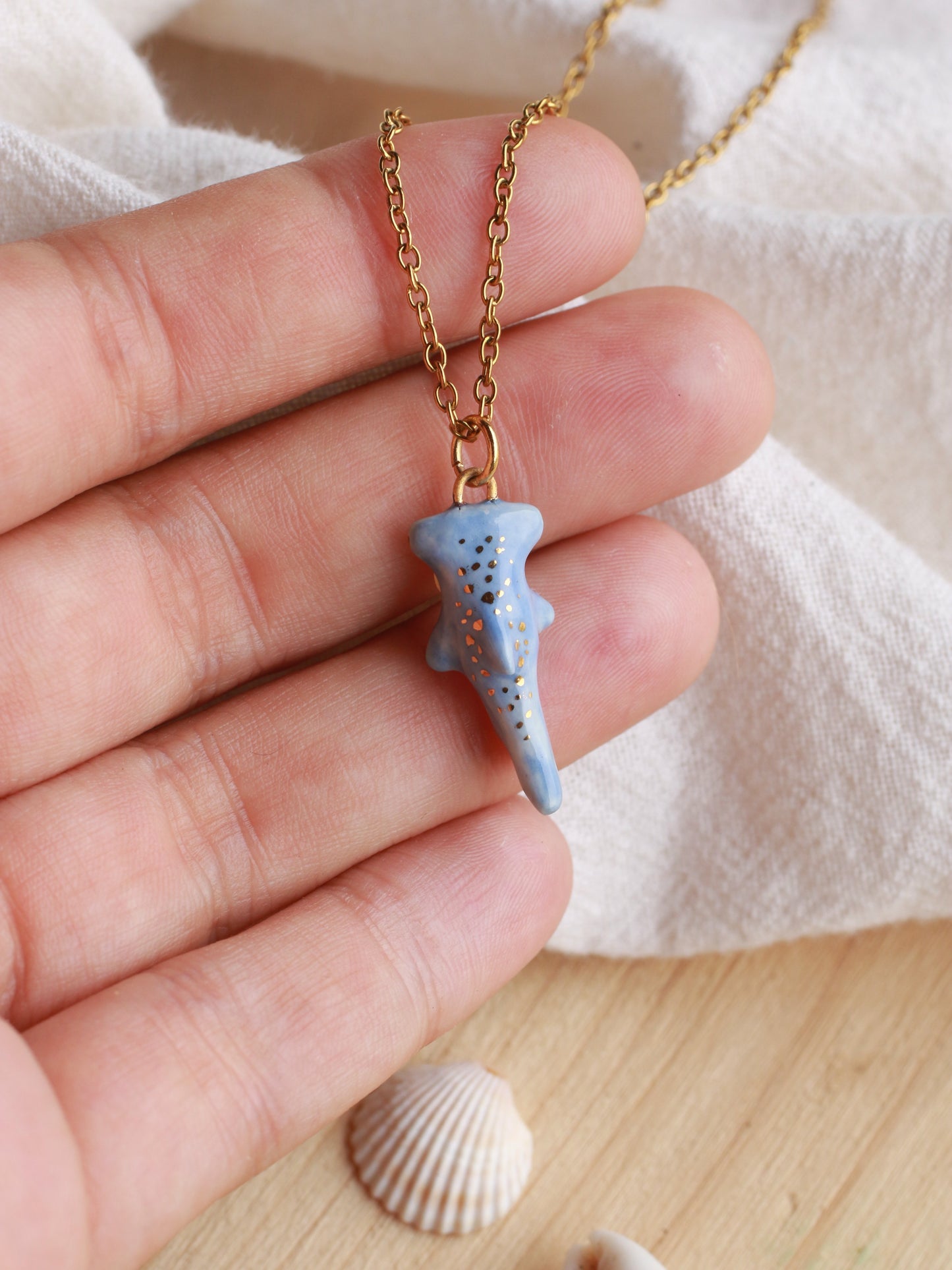 Hammerhead shark necklace