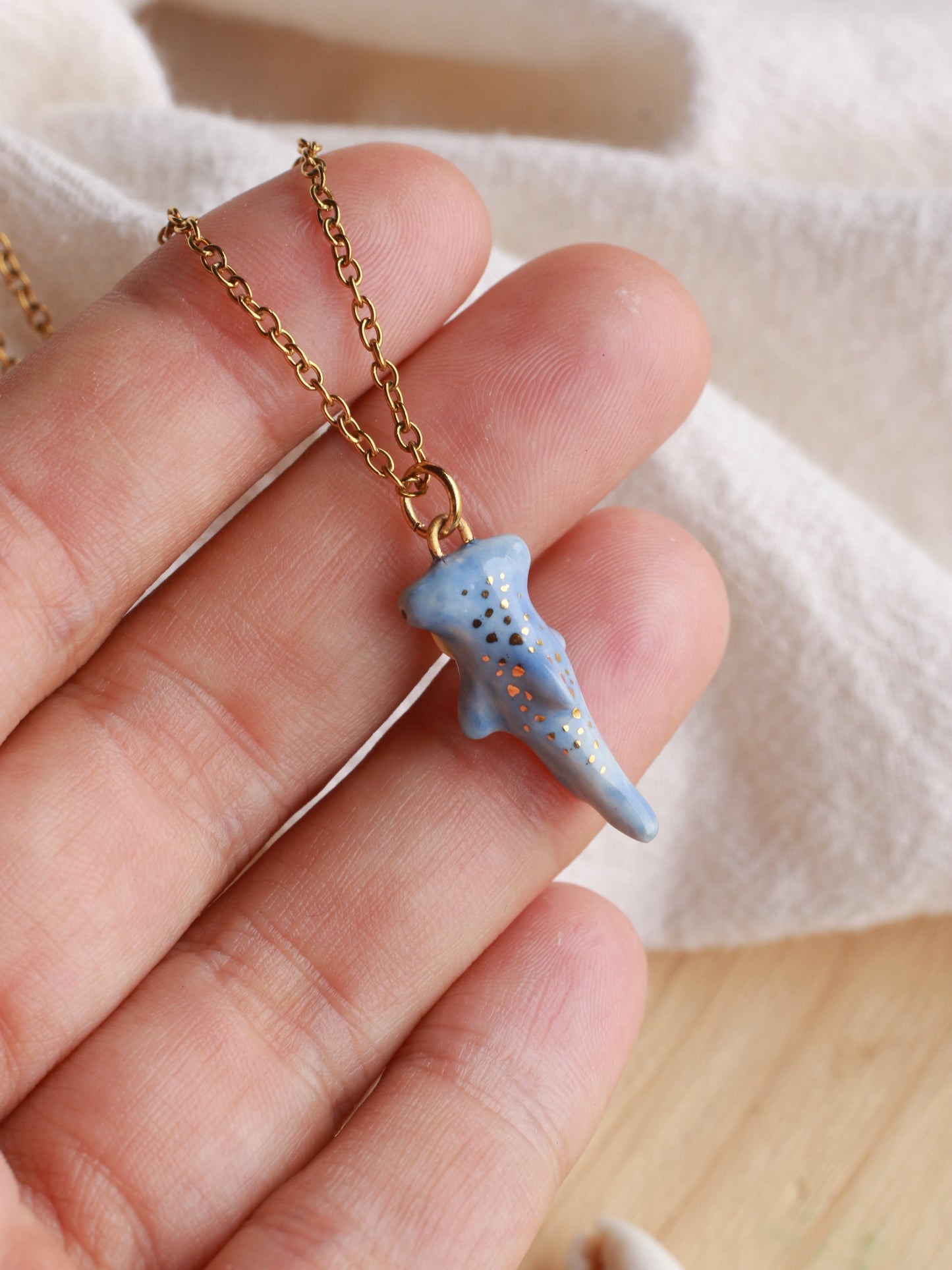 Hammerhead shark necklace