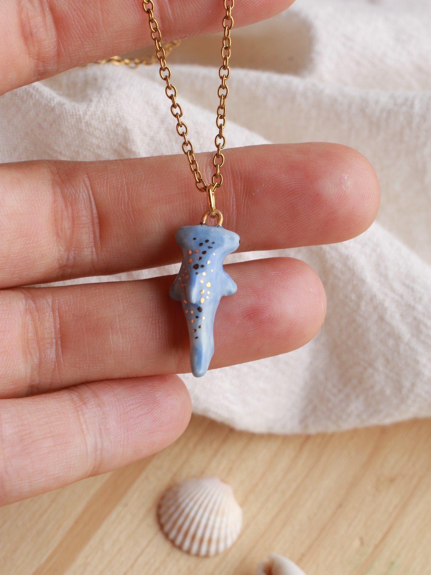 Hammerhead shark necklace