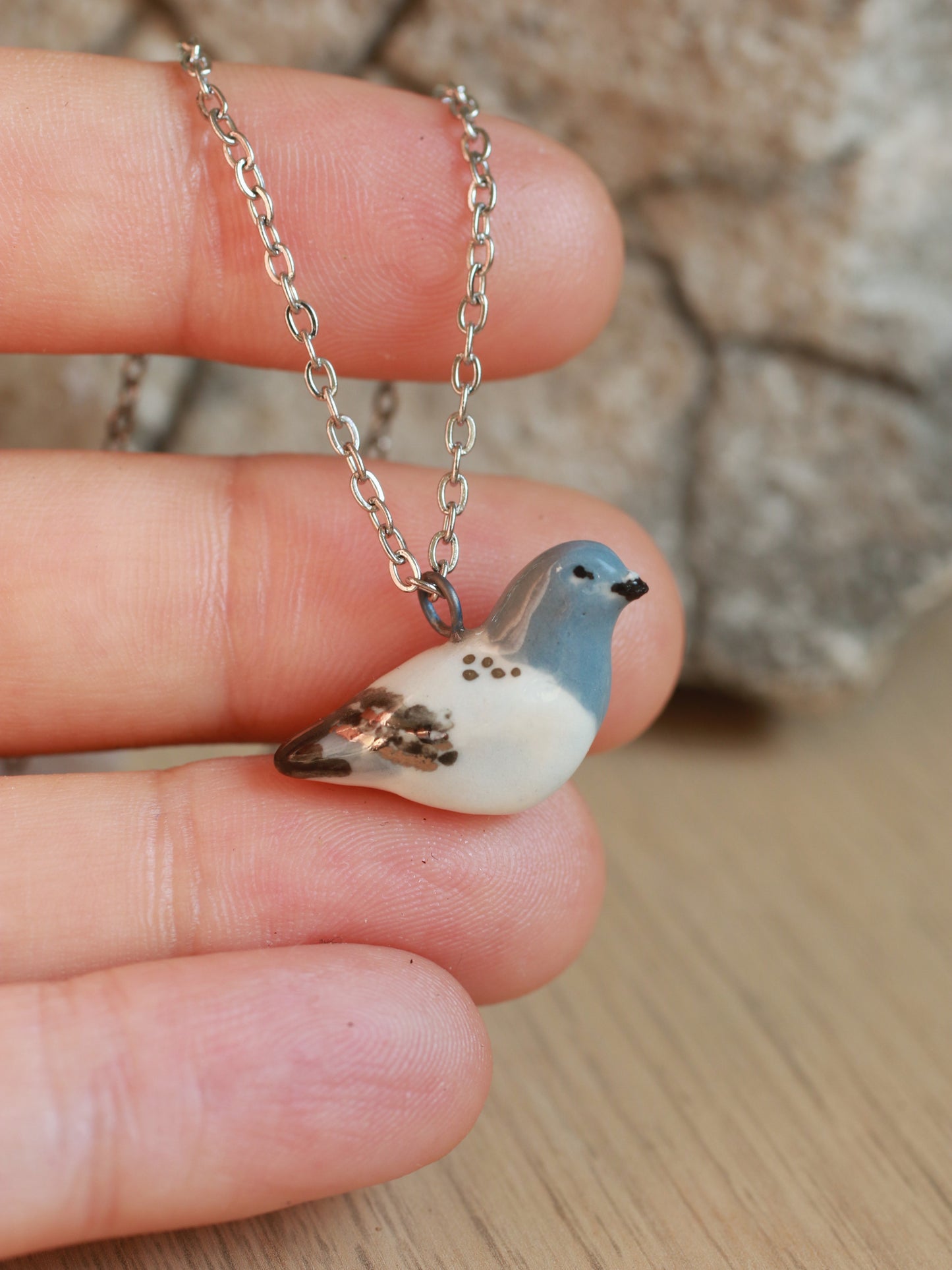 Pigeon necklace