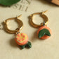 Orange earrings