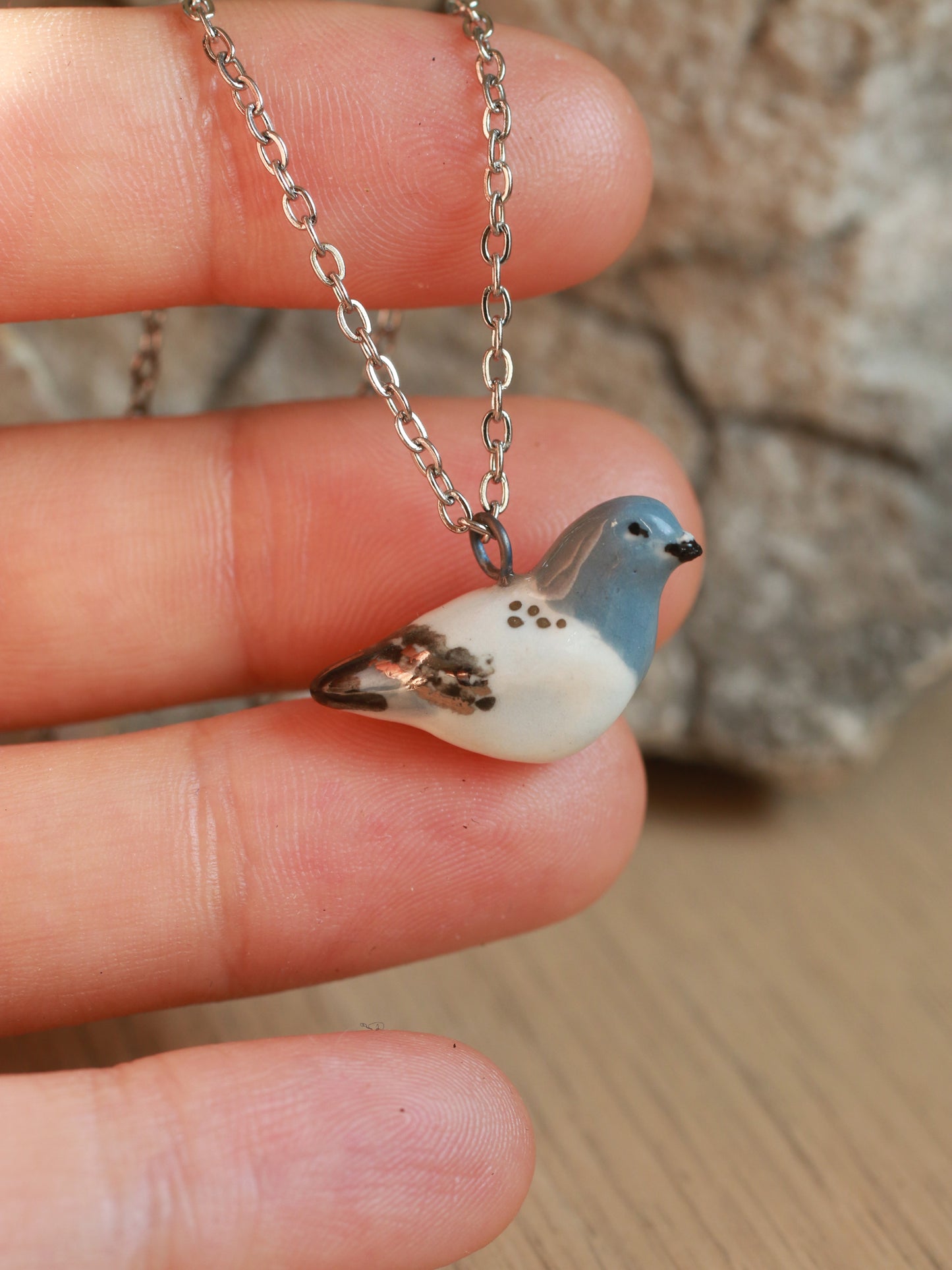 Pigeon necklace