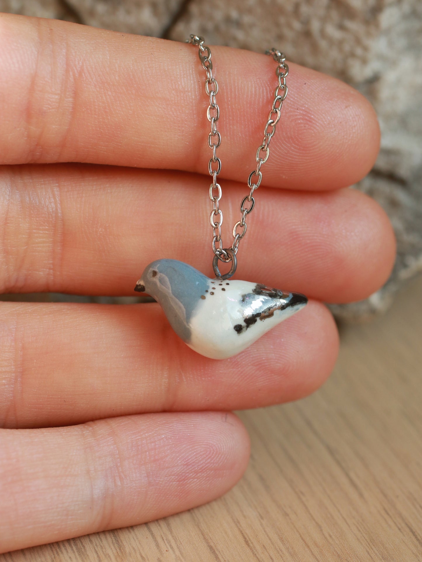 Pigeon necklace