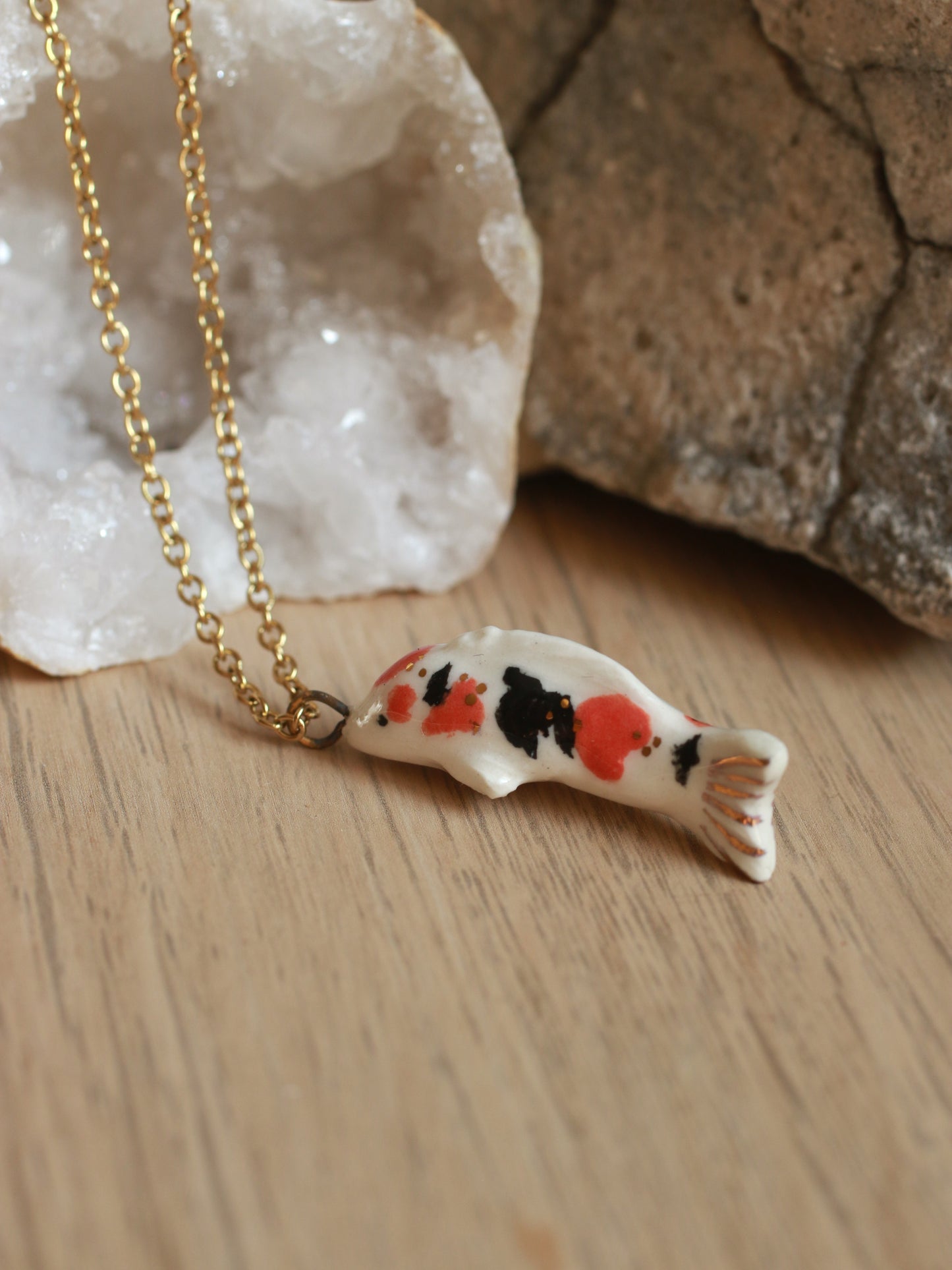 Koi fish necklace