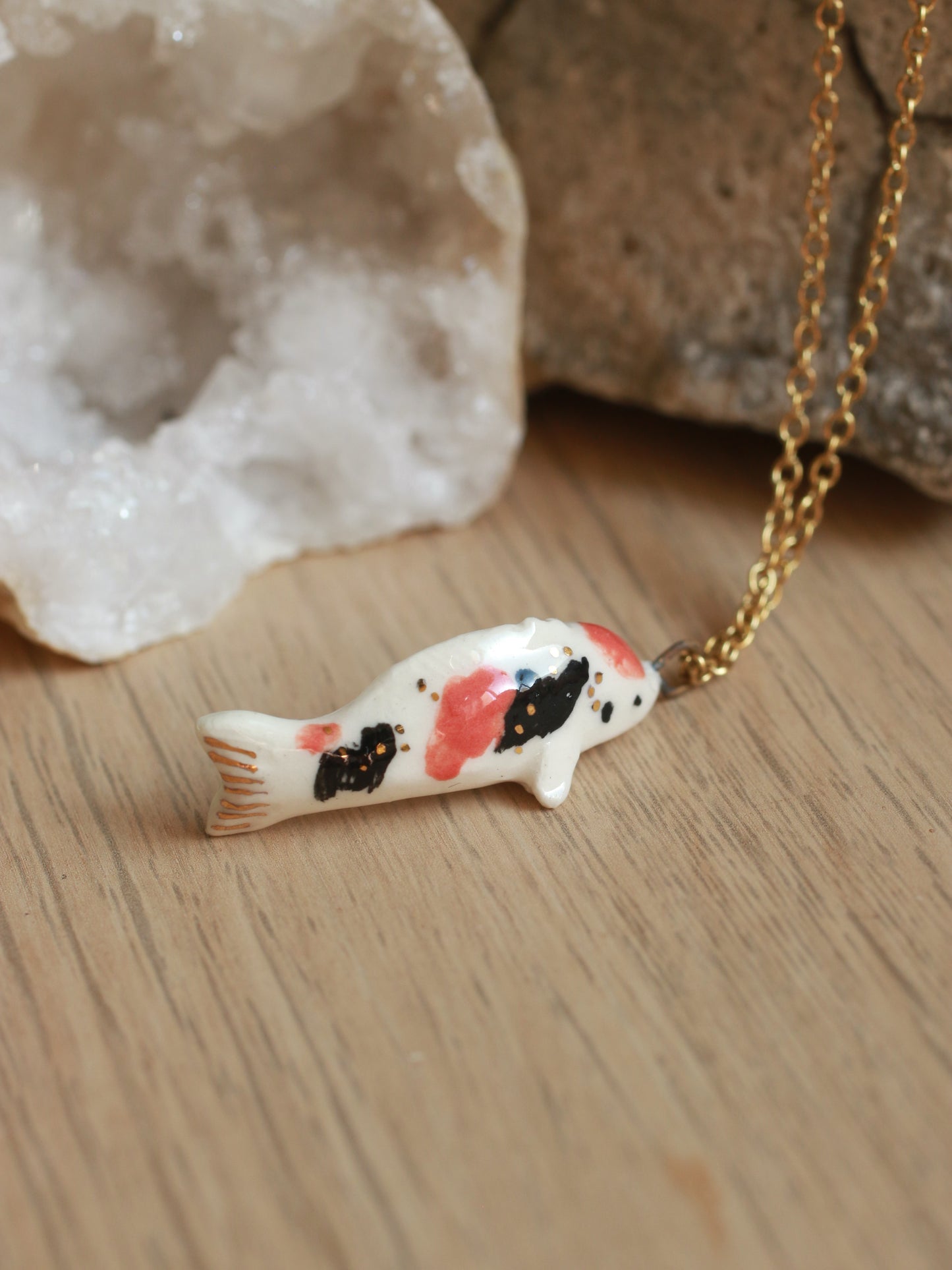 Koi fish necklace