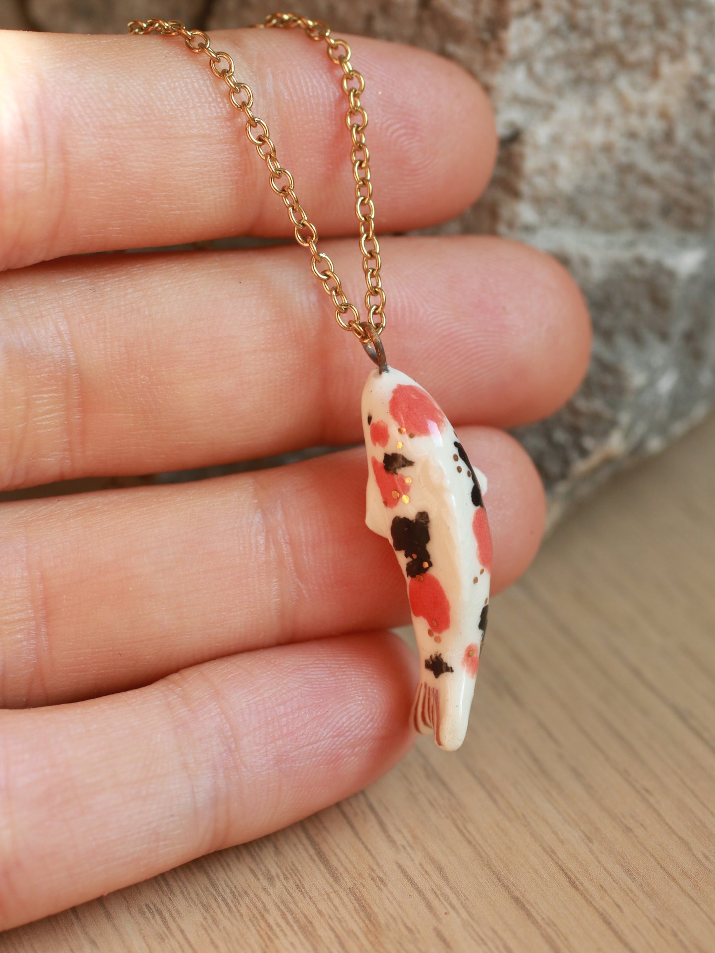 Koi fish necklace