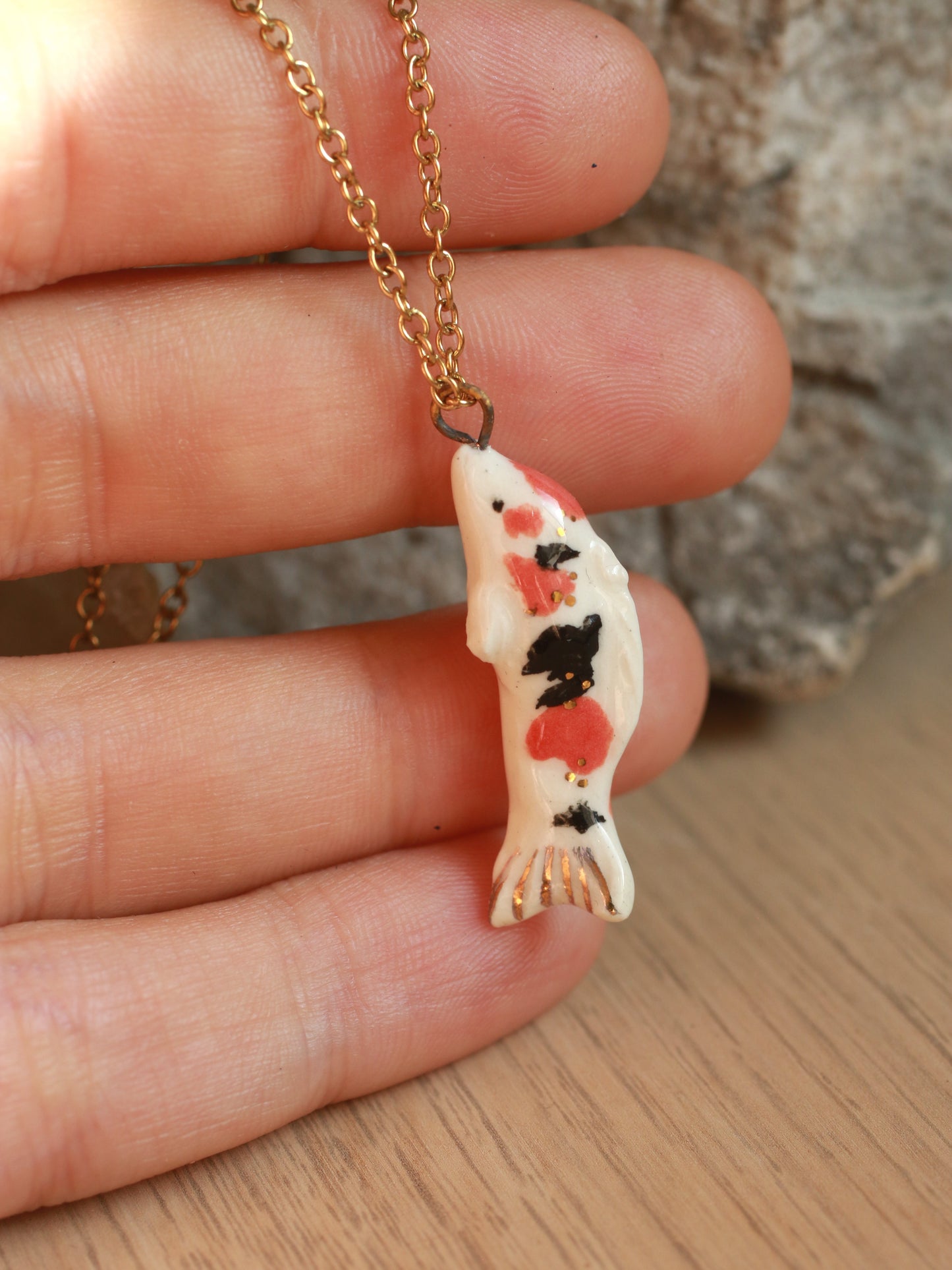 Koi fish necklace