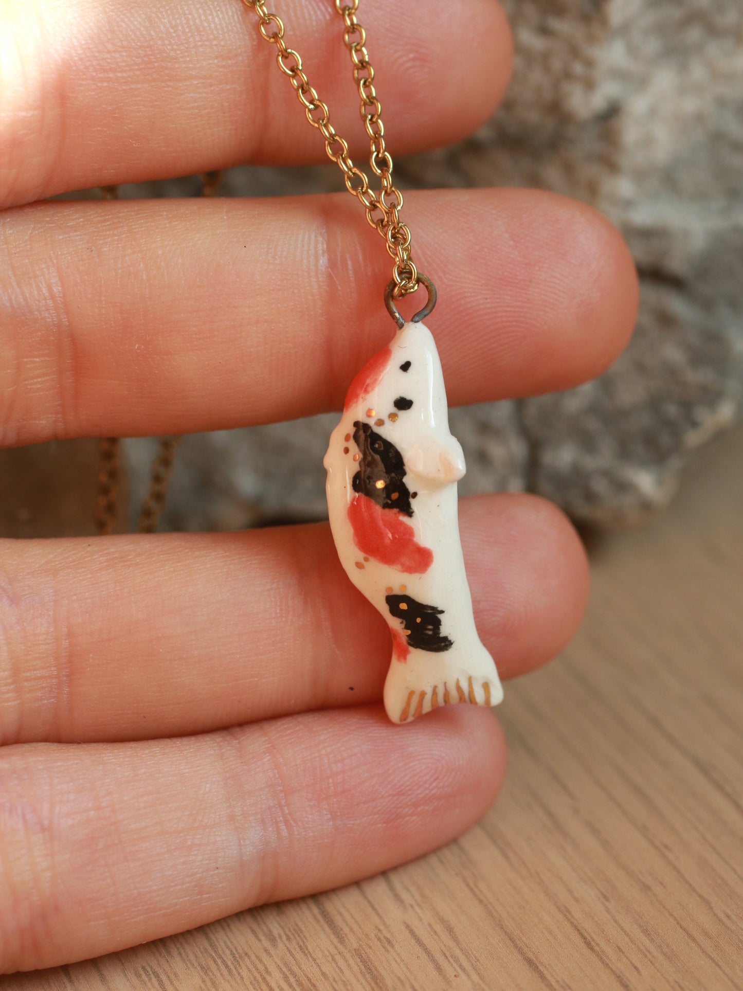 Koi fish necklace