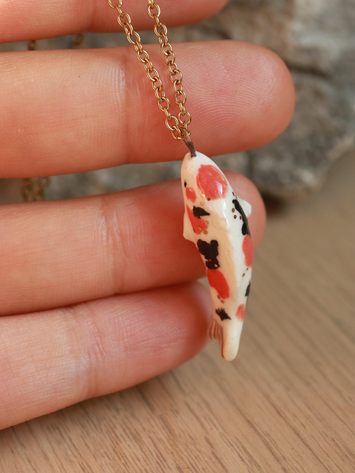 Koi fish necklace