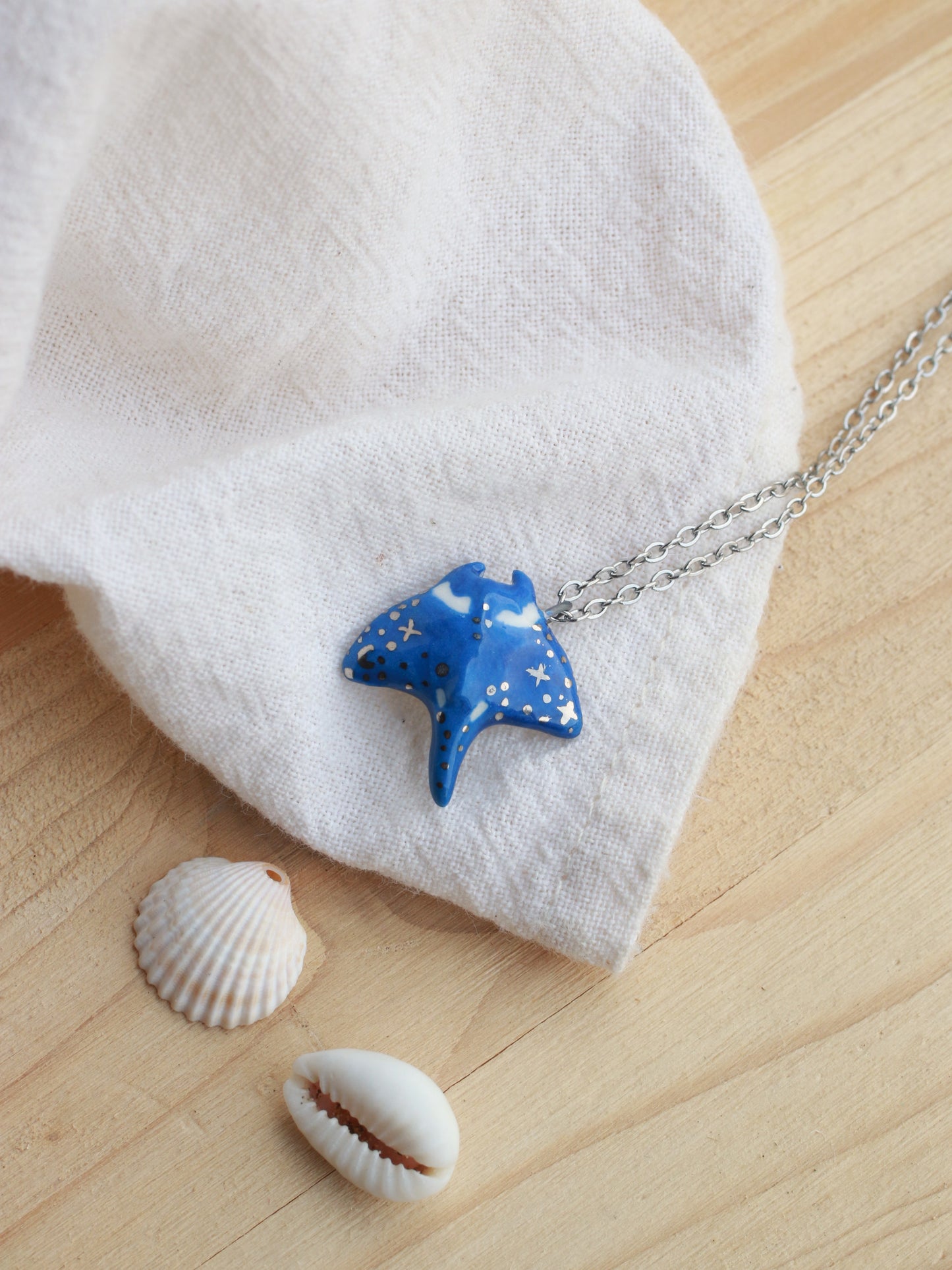 Manta ray necklace
