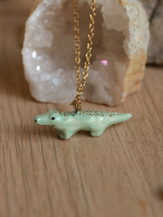 Crocodile necklace