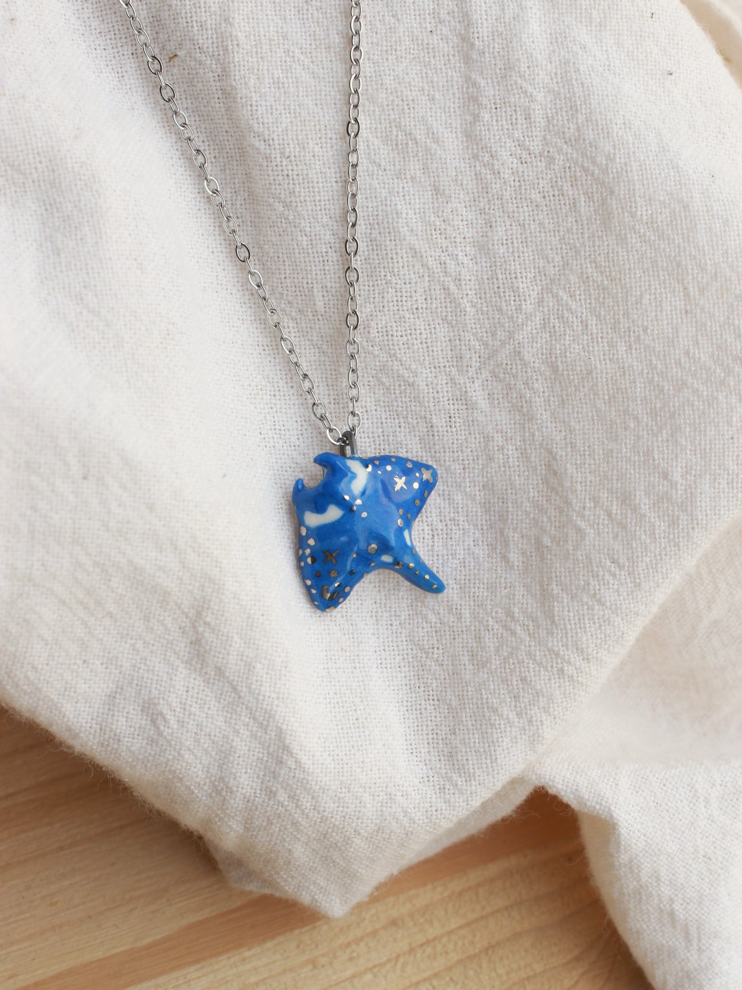 Manta ray necklace