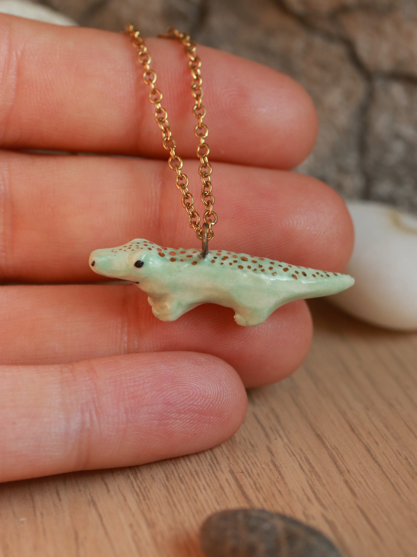 Crocodile necklace