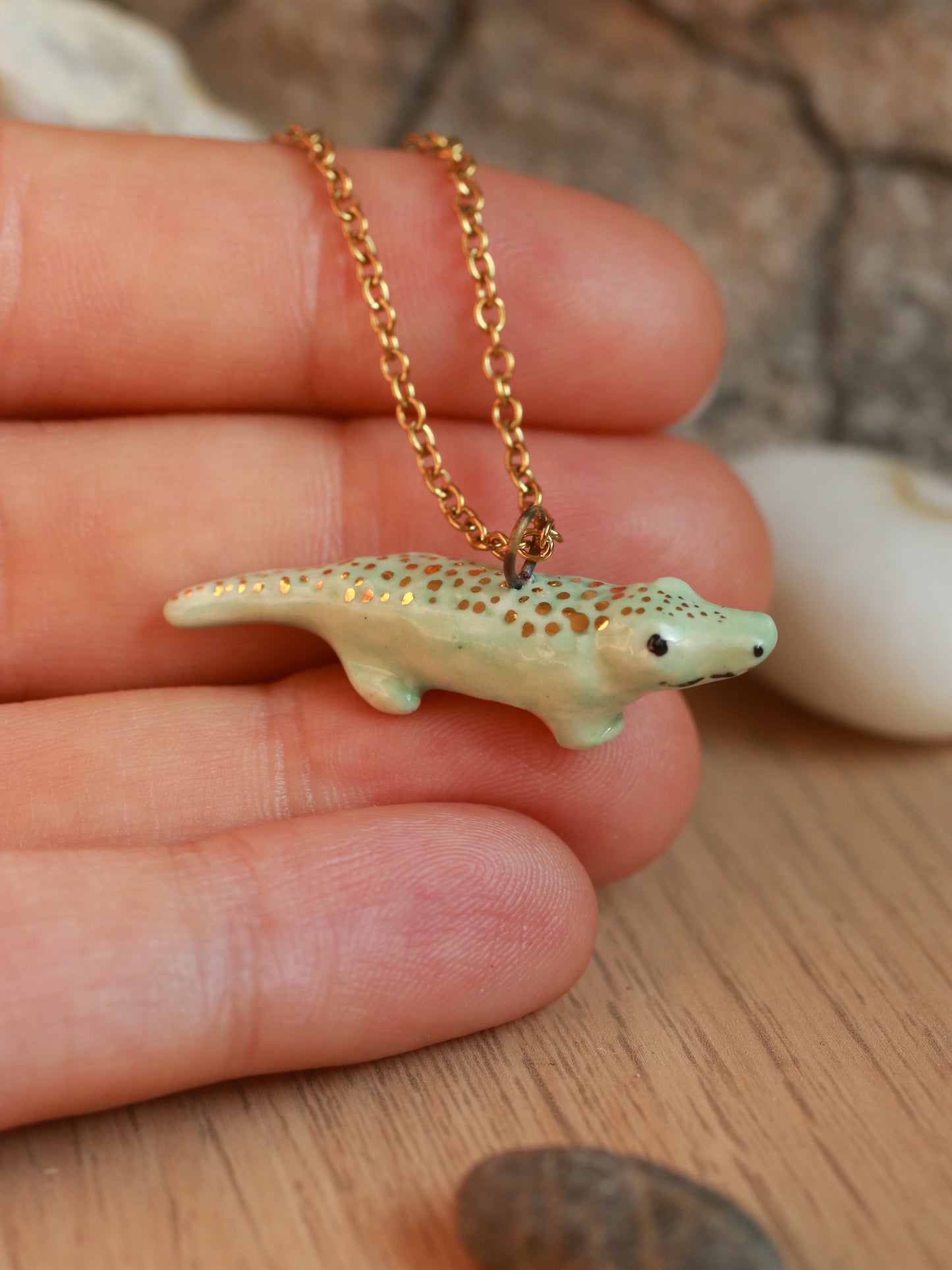 Crocodile necklace