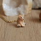 Starry bear necklace