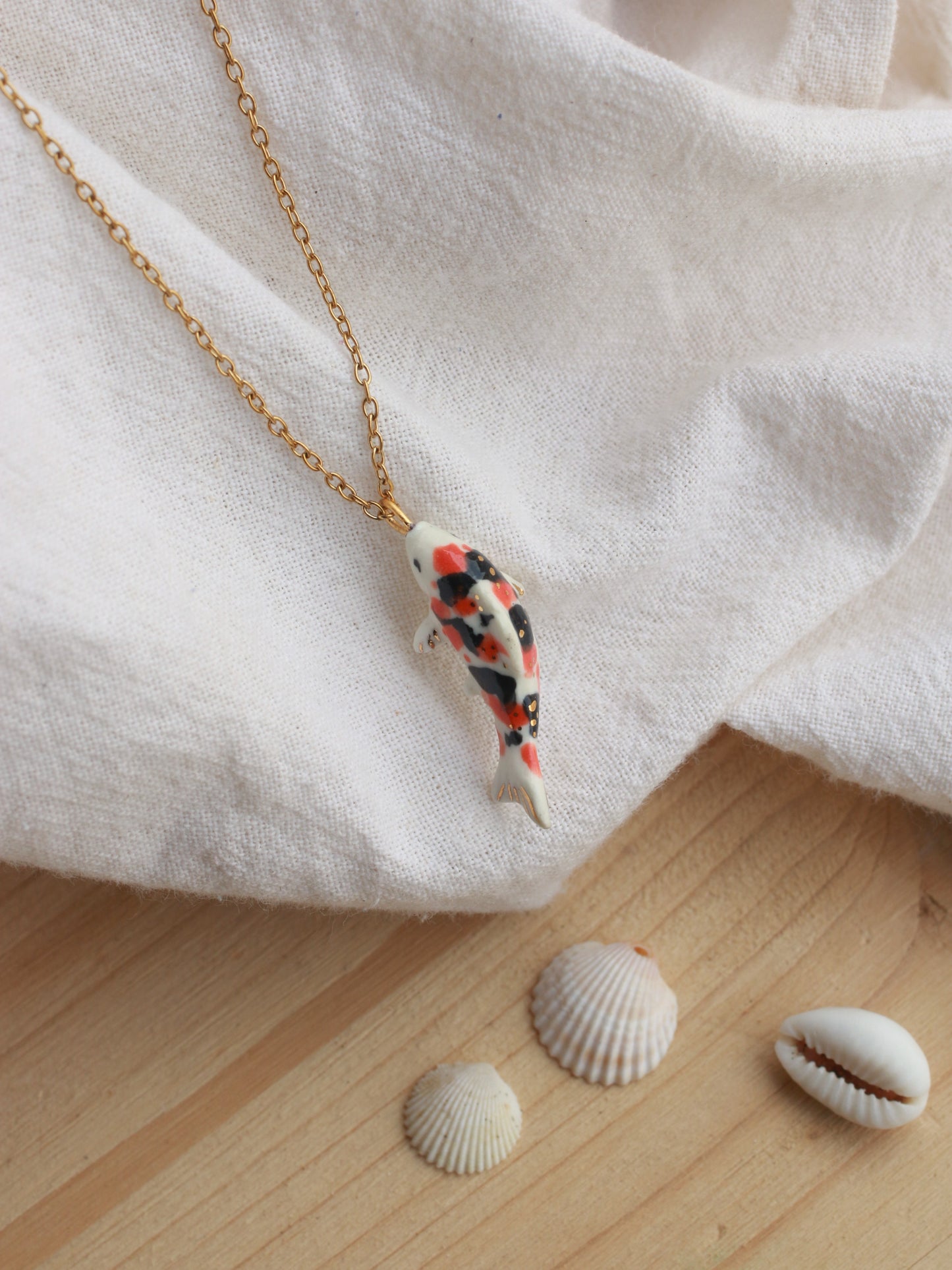 Koi fish necklace