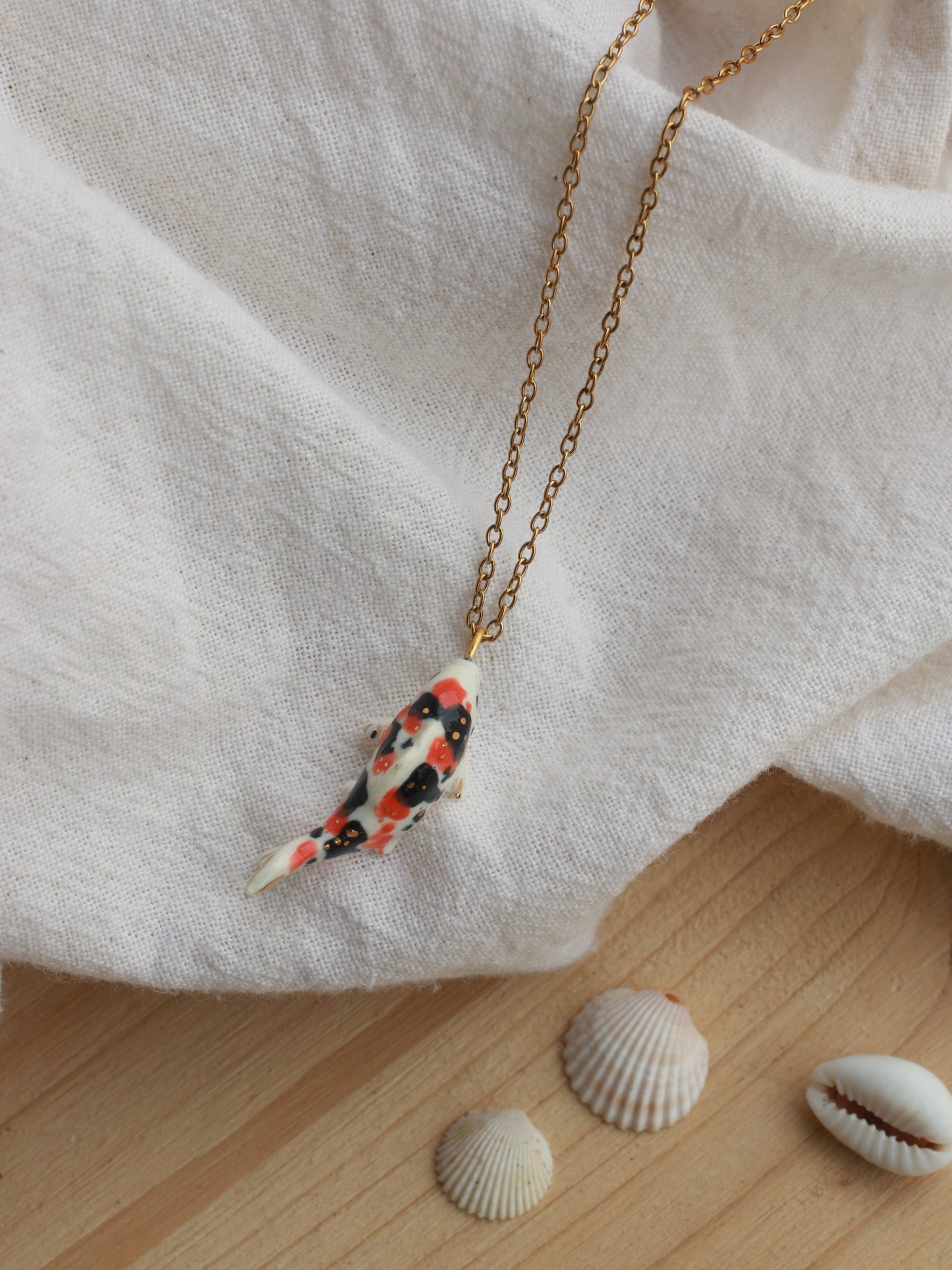 Koi fish necklace