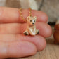 Starry bear necklace