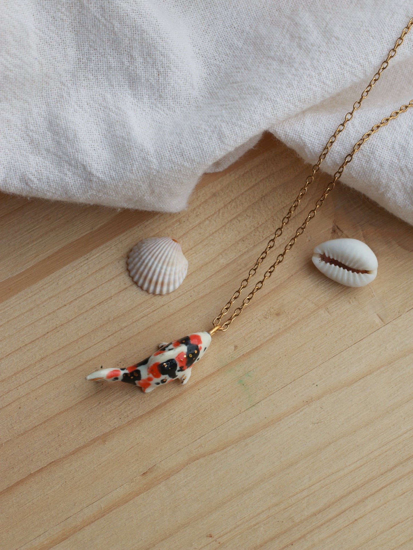 Koi fish necklace