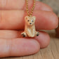 Starry bear necklace