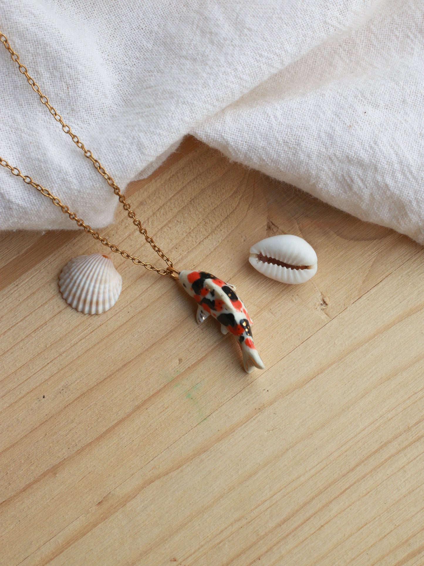 Koi fish necklace