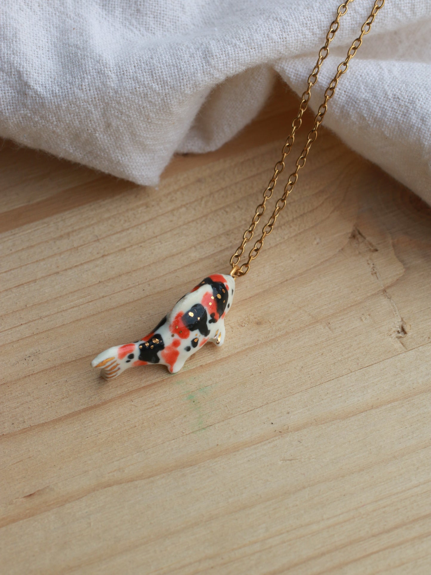 Koi fish necklace