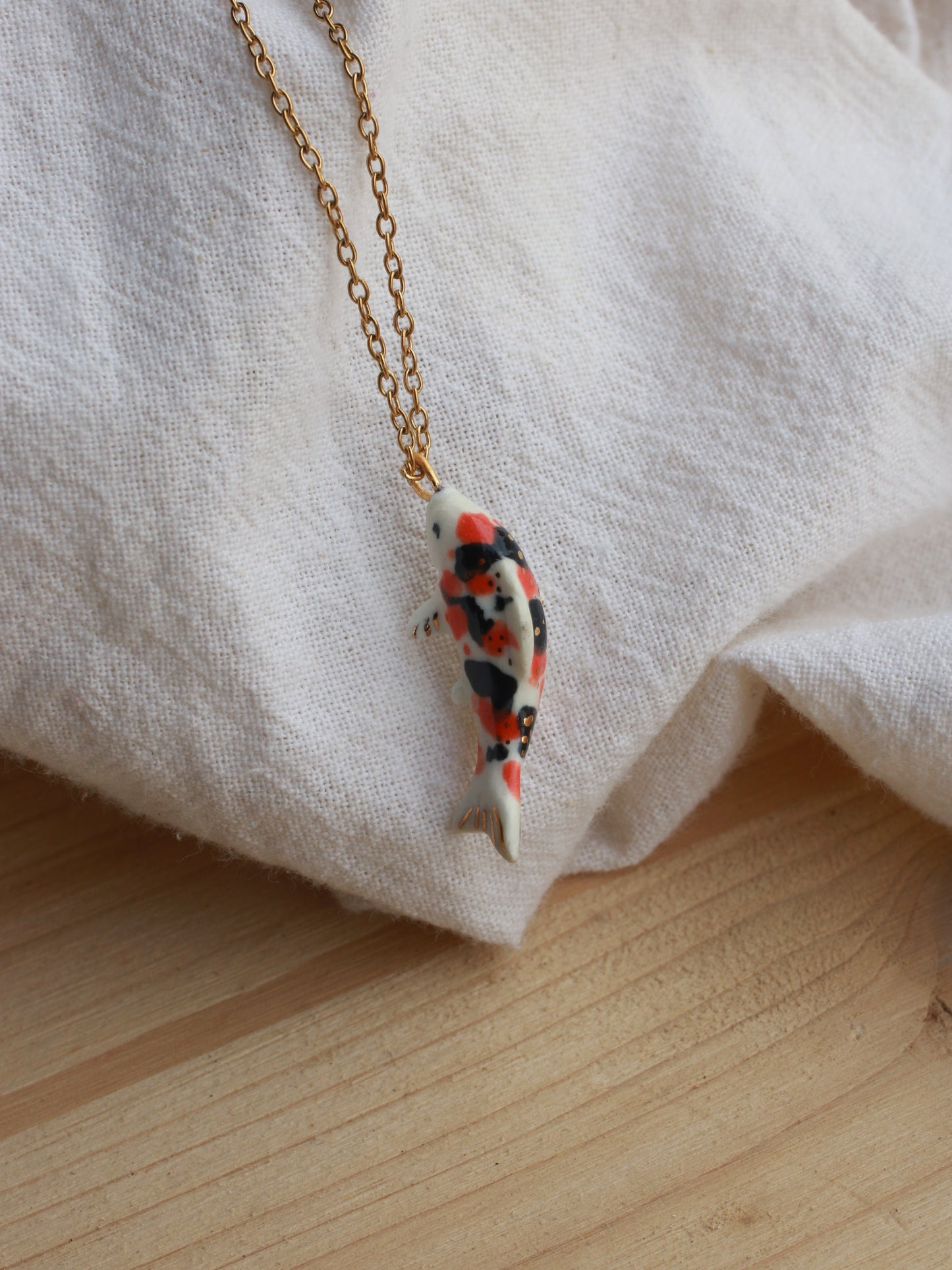 Koi fish necklace