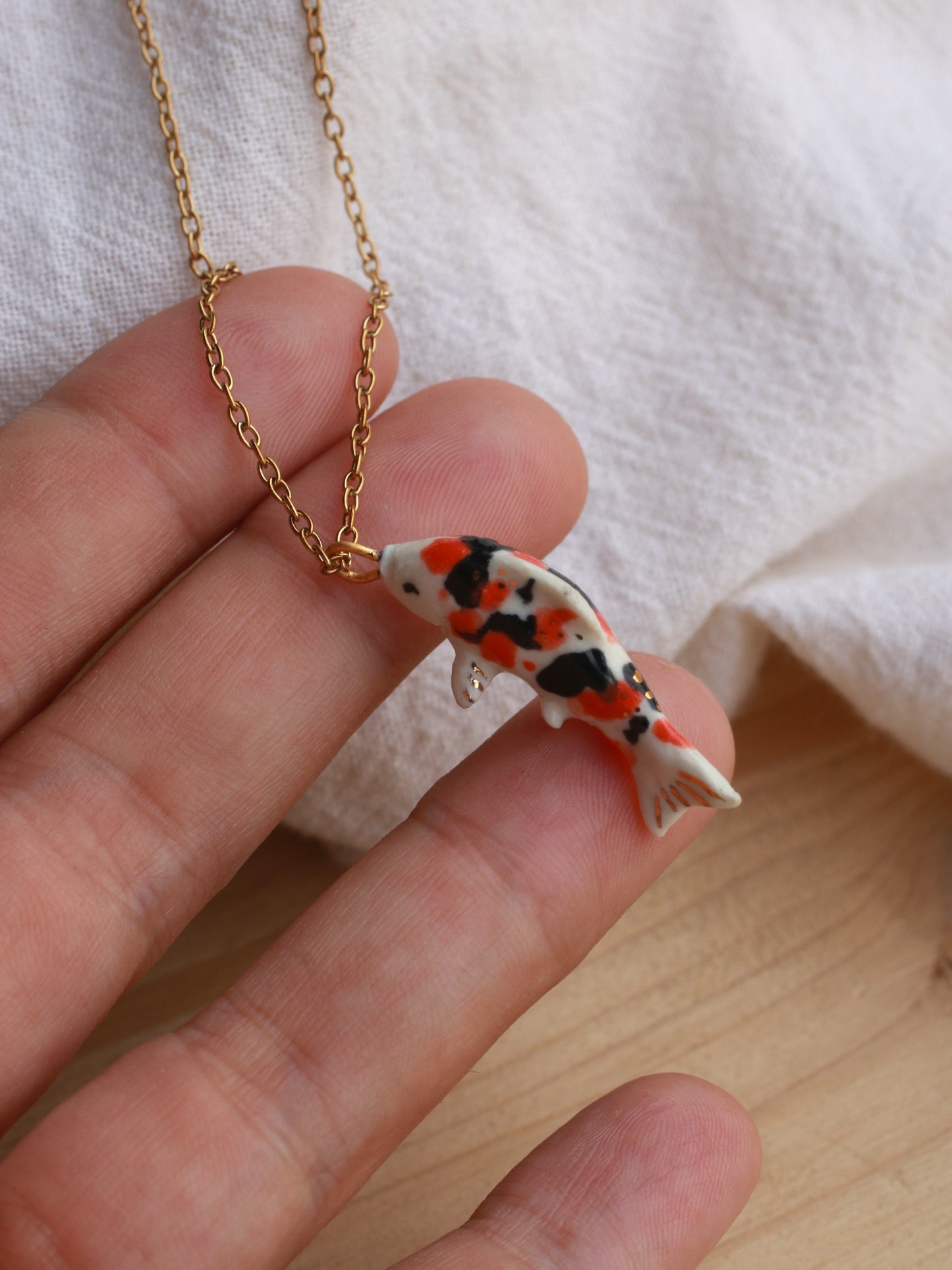Koi fish necklace