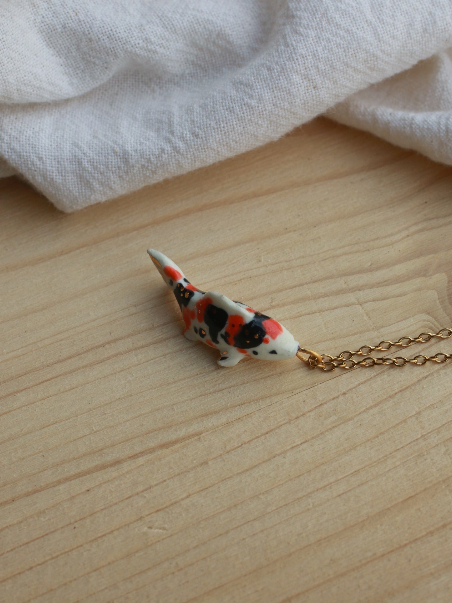 Koi fish necklace