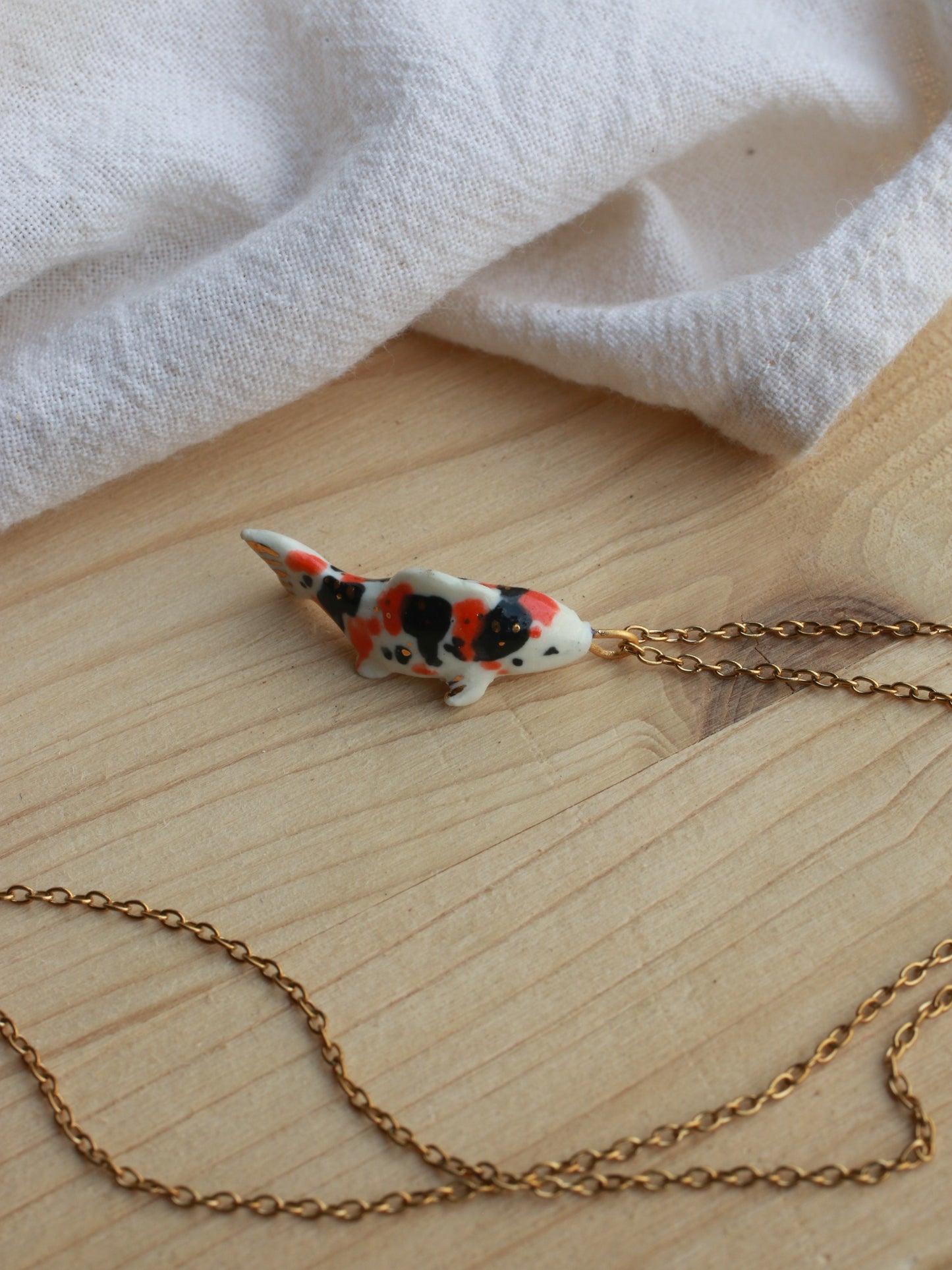 Koi fish necklace