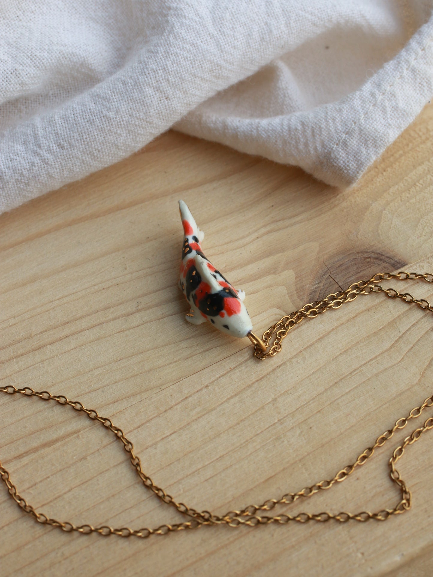 Koi fish necklace