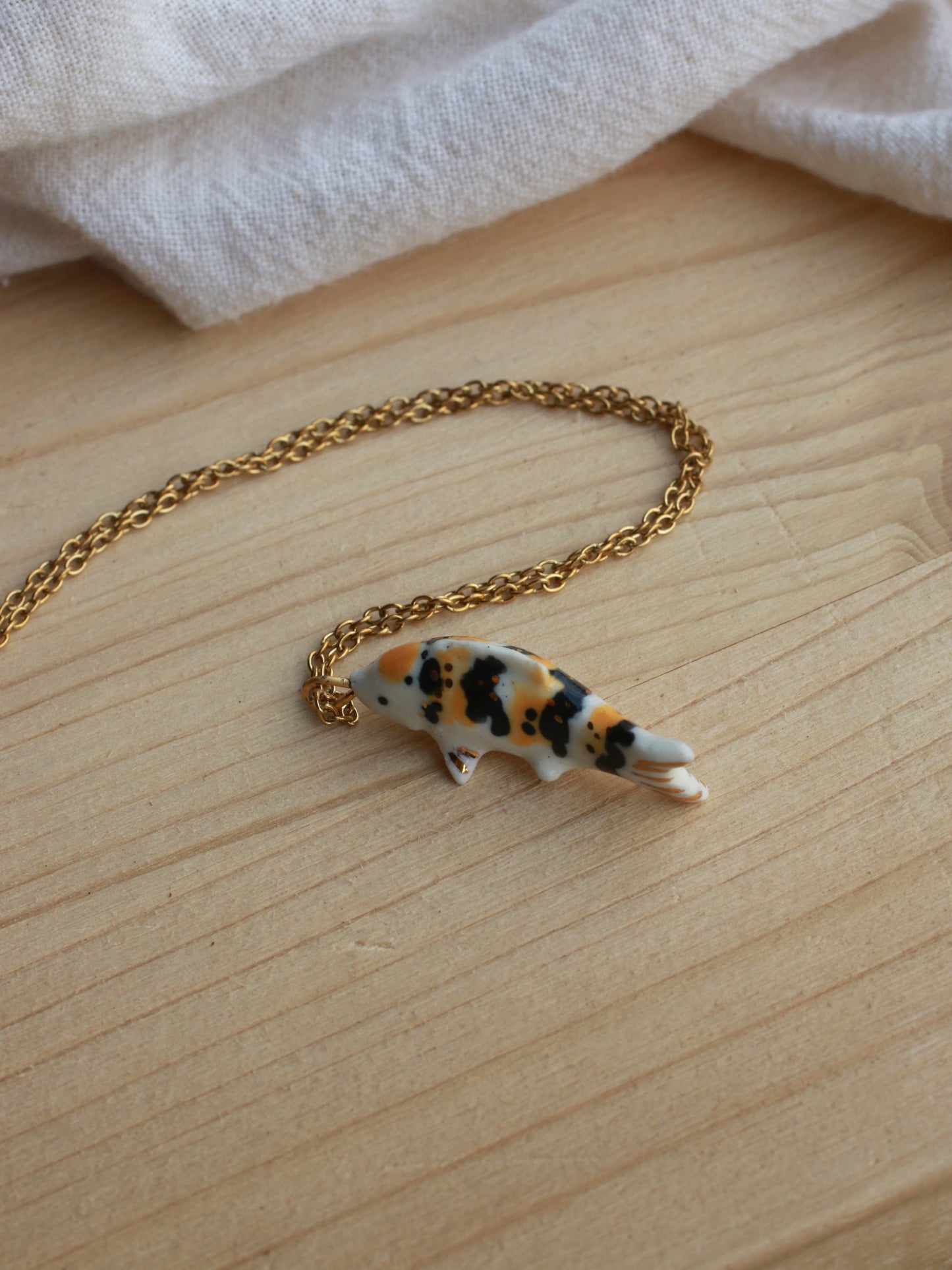 Koi fish necklace