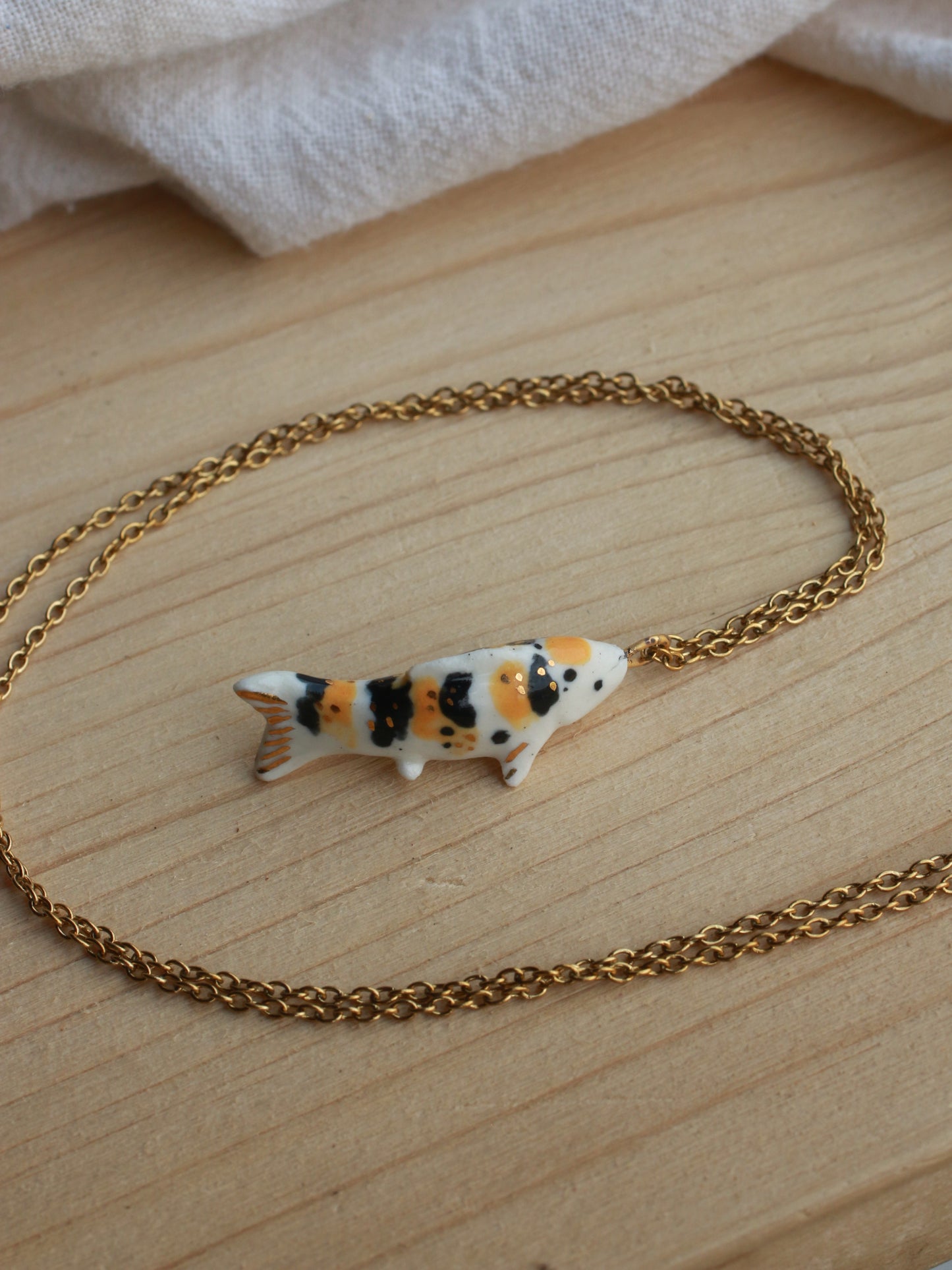 Koi fish necklace