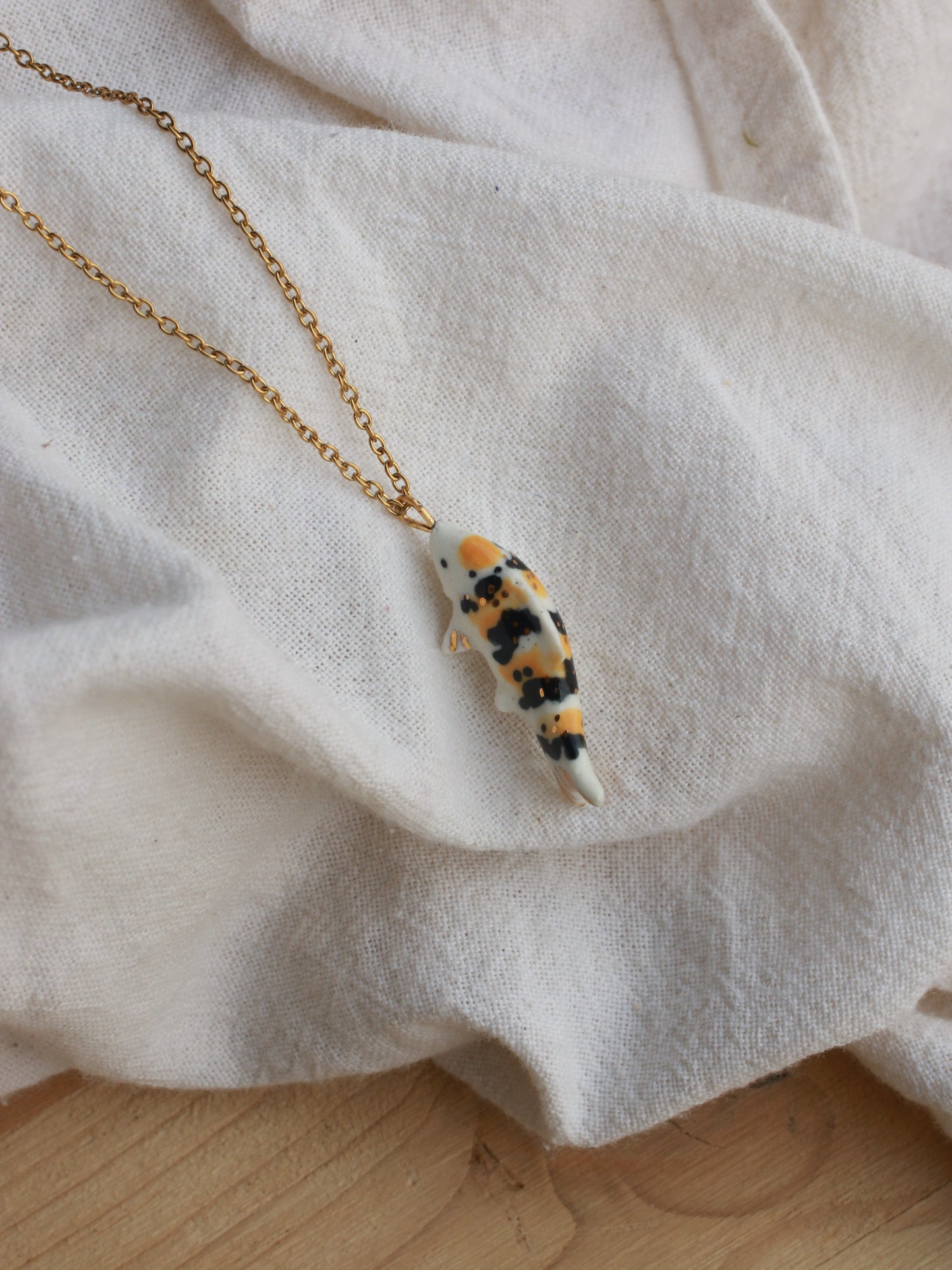 Koi fish necklace
