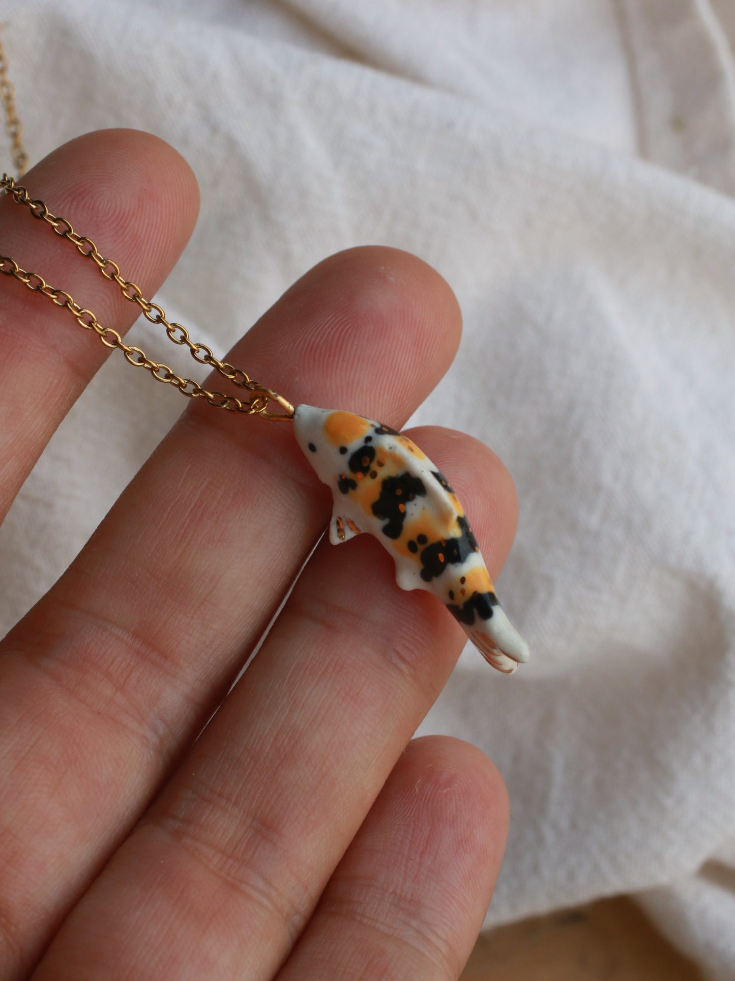 Koi fish necklace