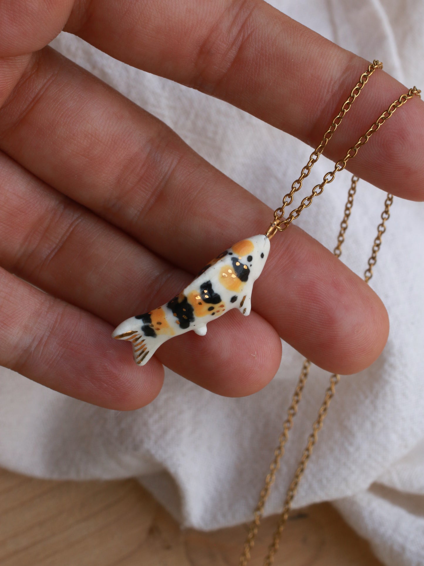 Koi fish necklace
