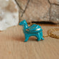 Blue dragon necklace