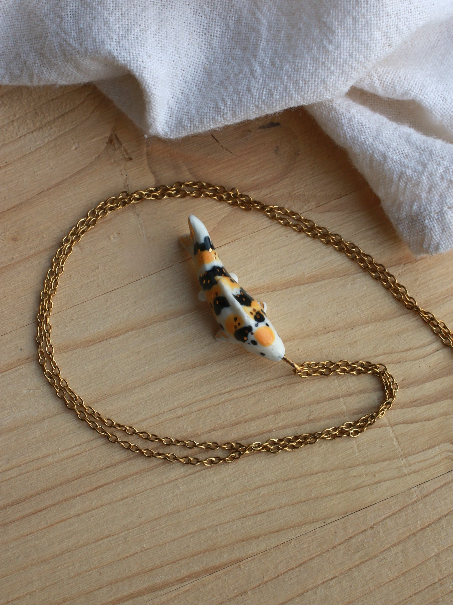 Koi fish necklace