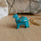 Blue dragon necklace