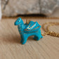 Blue dragon necklace