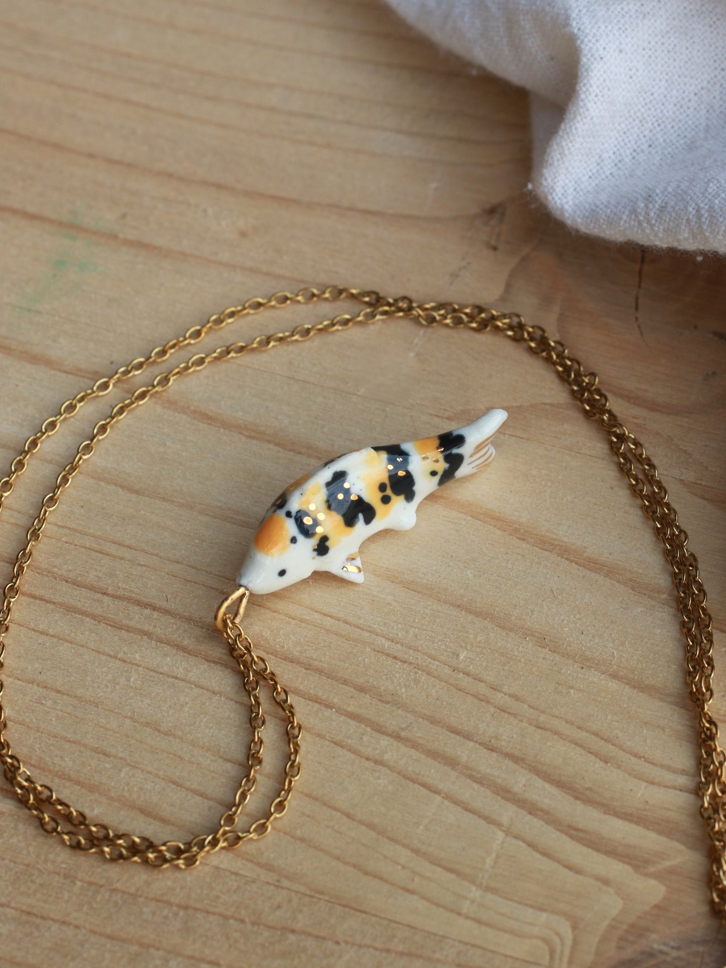 Koi fish necklace
