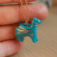 Blue dragon necklace