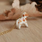 Pinto horse necklace