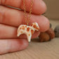 Pinto horse necklace