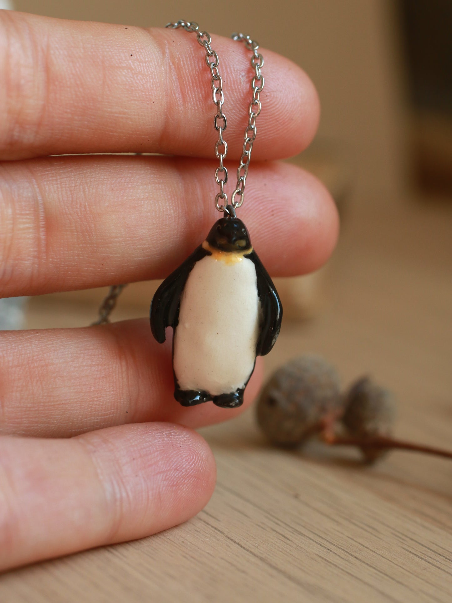 Emperor penguin necklace