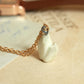 Ceramic crystal necklace